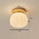 Axyaa Modern LED Wood Canopy Ceiling Light for Porch Kitchen Living Room