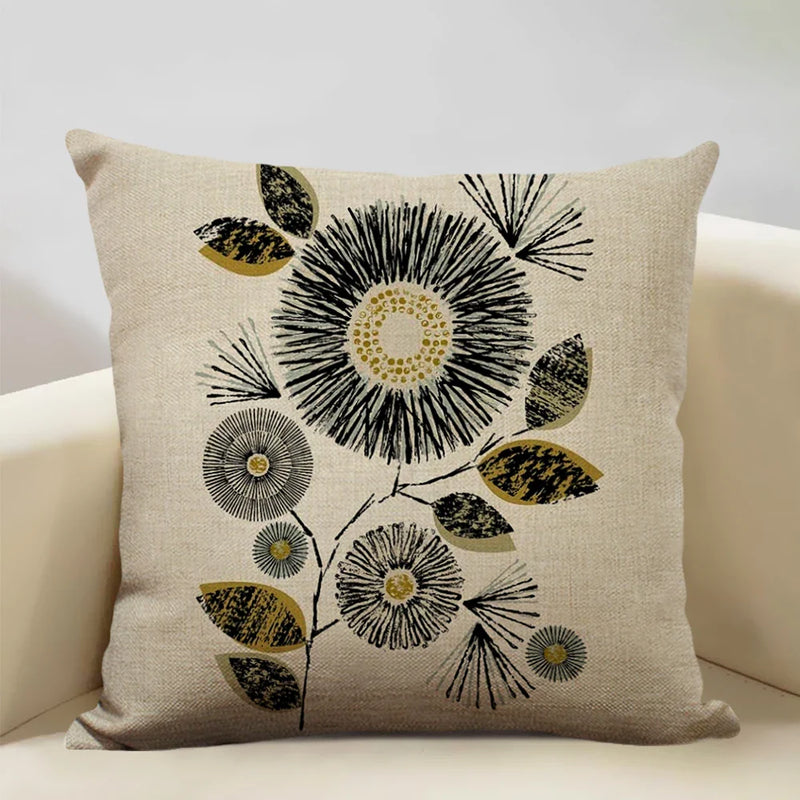 Nordic Style Cotton Tree Of Love Throw Pillow Cover 45x45CM Square Axyaa Brand