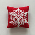 Axyaa Christmas Deer Snowflake Cushion Cover - Home Sofa Decor
