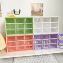Axyaa 9-Grid Transparent Organizer Box for Student Desks & Walls