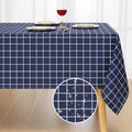Axyaa Waterproof Cloth Table Cover - Stain Proof Tablecloth for Dining Room, Kitchen & Outdoor
