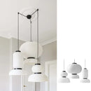 Axyaa Rice Paper Pendant Chandelier for Living Room, Dining Room & Kitchen