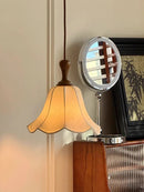Axyaa French Vintage Fabric Pendant Light for Modern Ceiling Chandelier