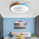 Axyaa Ceiling Fan Light with Remote Control, Dimmable, 3 Color, Low Profile