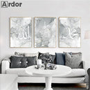 Axyaa Ayatul Kursi Quran Grey Canvas Wall Art Posters for Stylish Living Room Decor