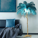 Axyaa Feather LED Floor Lamp: Elegant Nordic Standing Light for Home Decor