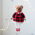 Axyaa Plush Bird & Bear Couple Christmas Tree Hanging Decor