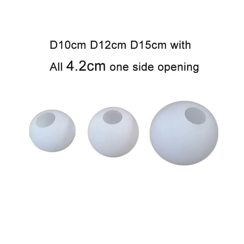 Axyaa Matte White Glass Shade Replacement for DIY Lamp Accessory
