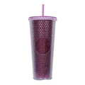 Axyaa Double Layered Straw Cup: Diamond Radiant Water, Coffee, Drinks, Mugs