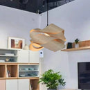 Axyaa Wooden Pendant Light for Living Room Bedroom Southeast Asian Restaurant