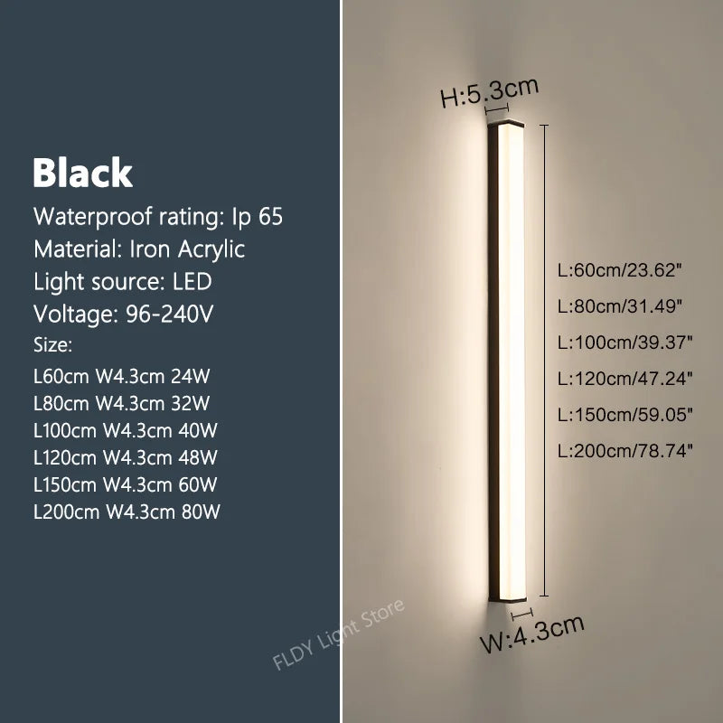 Axyaa Waterproof Outdoor LED Wall Light for Garden & Porch Lighting