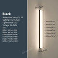 Axyaa Waterproof Outdoor LED Wall Light for Garden Porch - IP65, Long Strip, Wrought Iron