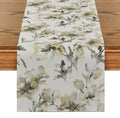 Watercolor Halo Dyed Table Runners by Axyaa: Elegant Dining Decor & Party Supplies