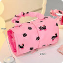 Axyaa Kawaii Cat Makeup Bag: Cute Large Puppy Cosmetic Organizer, Travel Storage Pouch