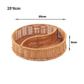 Axyaa Rattan Wicker Serving Baskets - 10 Styles for Restaurant Tabletop Display