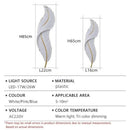 Axyaa Nordic Feather LED Wall Lamp for Home Decor