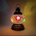 Turkish Mosaic Table Lamp by Axyaa – Rechargeable Handcrafted Night Light