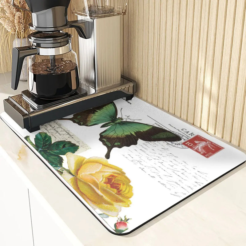 Axyaa Birds Printed Kitchen Coasters Set