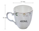Axyaa Pumpkin Design Bone  Coffee Cup, 400ML Thermal Porcelain Mug