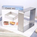 Axyaa Stainless Steel Cake Baking Mold | Adjustable Mousse Circle Square | Cake Decorating Tools