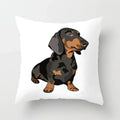 Axyaa Dachshund Cushion Cover 45x45cm Cute Dog Puppy Throw Pillow Cases
