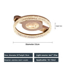 Axyaa Circle Crystal Ceiling Lamp - Modern Luxury Lighting for Home Decor