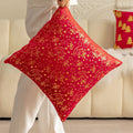 Axyaa Christmas Red Sofa Pillowcase Set