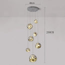 Axyaa LED Staircase Chandeliers for Living Room, Modern Indoor Hanging Pendant Light
