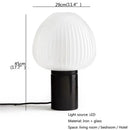 Axyaa Modern LED Mushroom Table Lamp for Home Bedside Decor