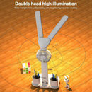 Axyaa Rechargeable Table Lamp with Fan, Clock Display & LED Reading Light