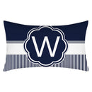 Axyaa Blue Stripe Pillowcase 30X50 for Sofa Chair Decor