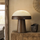 Axyaa Wood+Marble Table Lamps LED Book Lights for Indoor Decoration