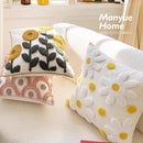 Axyaa Nordic Fresh Flower Embroidered Pillowcase - Home Decor Sofa Cushion Cover