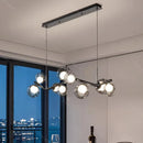 Axyaa Smoke Grey Glass Pendant Light Bubble Ball Hanging Lamp