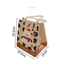 Axyaa Cartoon Insulated Bento Bag for Office Workers, Large Capacity Lunch Box Storage Bag