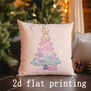 Axyaa Merry Christmas Pillows with Festive Designs for Sofa, Bedroom, Car