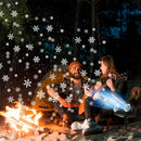 Axyaa Snowfall Projector: Double-tube Rotating Snowflake Lamp for Festive Decoration