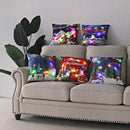 Axyaa LED Christmas Light Pillowcase 45cm - Super Soft Polyester Home Decor