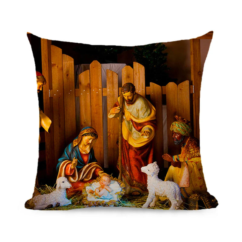 Axyaa Christmas Cushions 45x45: Modern Decor for Living Room, Sofa, Bed