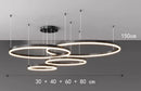 Axyaa LED Ring Pendant Light Chandeliers for Modern Home Decor