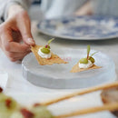 Axyaa Frosted Glass Plate: Creative Western Food & Fruit Dim Sum High-End Dish