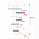 Axyaa Crystal Stair Chandelier - Modern LED Ceiling Hanging Light