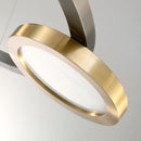 Axyaa LED Circular Hanging Line Pendant Light for Modern Dining Room