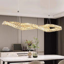 Axyaa Crystal Chandelier LED Ceiling Lamp Indoor Hanging Lights