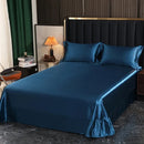 Axyaa Silk Summer Quilt & Printed Tencel Sheet Set - High-End Sleep Essentials