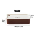Axyaa Square Divided Lunch Box: Portable, Microwave Safe, Sealed Hot/Cold Food Container