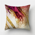 Axyaa Marble Ocean Sea Pattern Polyester Throw Pillow Cover - Home Sofa Decor