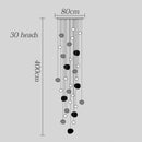 Axyaa Modern Stair Chandelier Pendant Light - LED Ceiling Lamp for Living Room