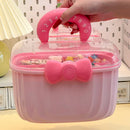 Axyaa Hair Accessories Organizer Box - Bow Switch & Jewelry Holder Container