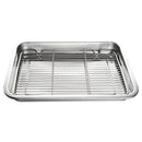 Axya Stainless Steel BBQ Grill Mesh - Steaming Kebab Barbecue Oven Rack